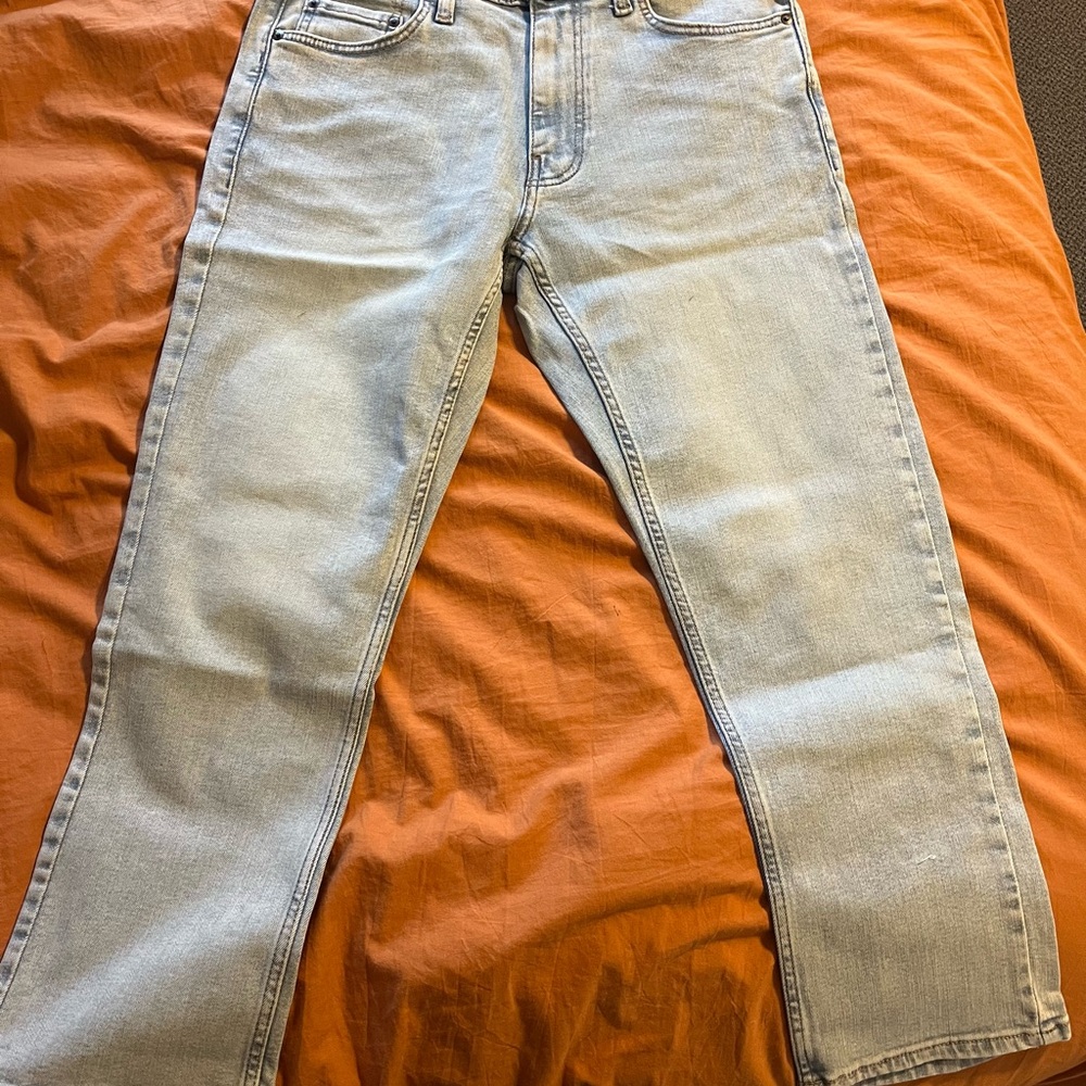 Hollister Men's Light Wash Straight Jeans